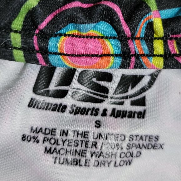 USA Ultimate Sports and Apparel Geometric Print Stretch Shorts Size Small - Picture 2 of 6